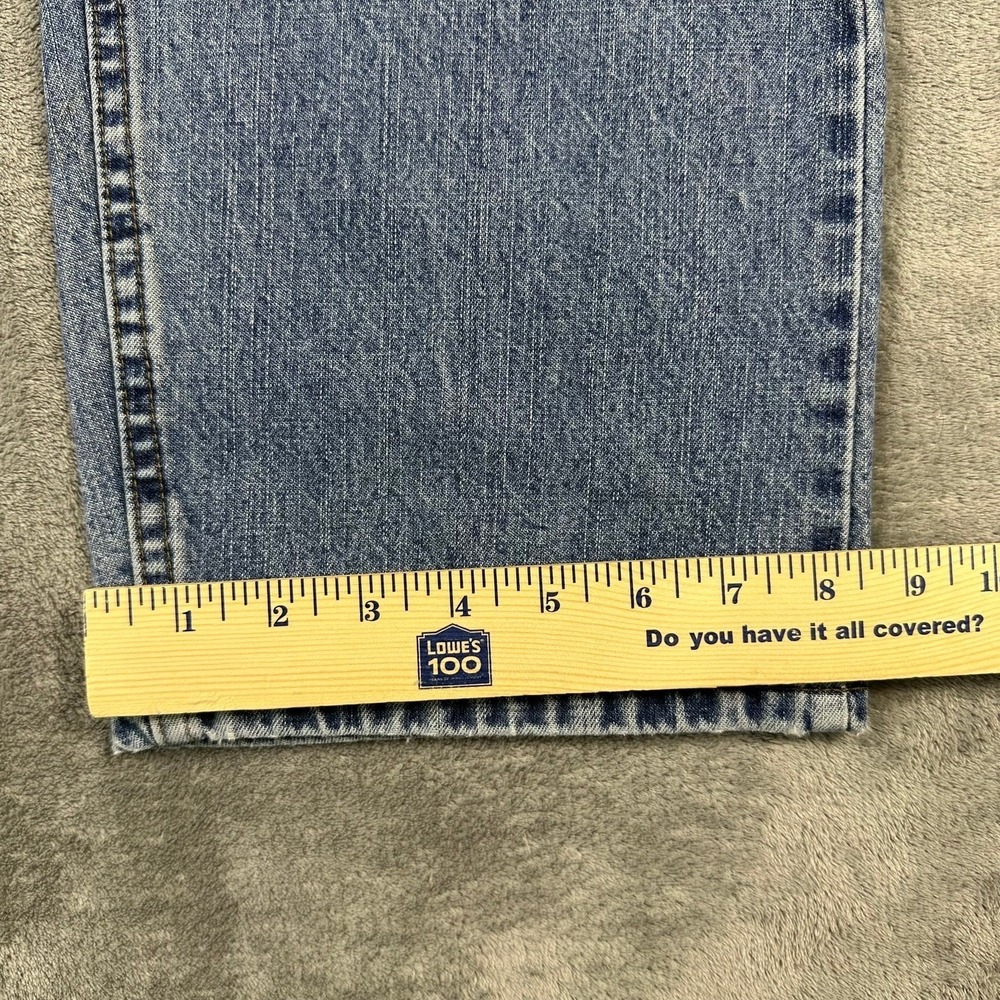 VINTAGE Riders Jeans Men 32x29 Blue Cinch Back Relaxed Straight Denim High Rise - Picture 5 of 7